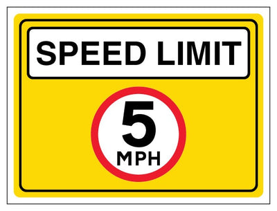 5Mph Speed Limit Landscape