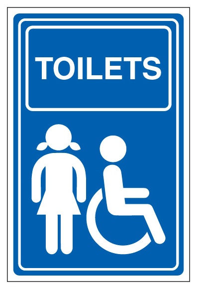Ladies Disabled Toilets Portrait