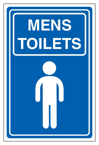 Mens Toilets Portrait