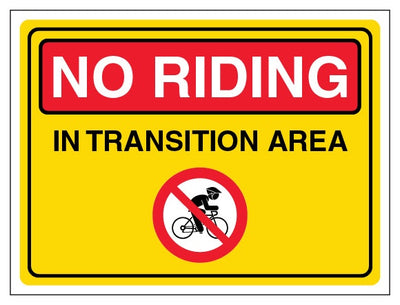 No Riding In Transition Area Landscape