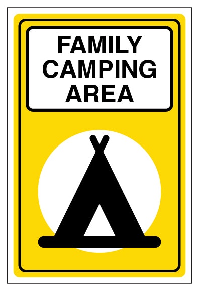 Family Camping Area Portrait