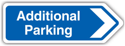 Additional Parking Arrow Right Shaped Sign