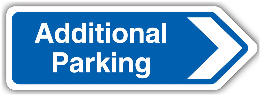 Additional Parking Arrow Right Shaped Sign
