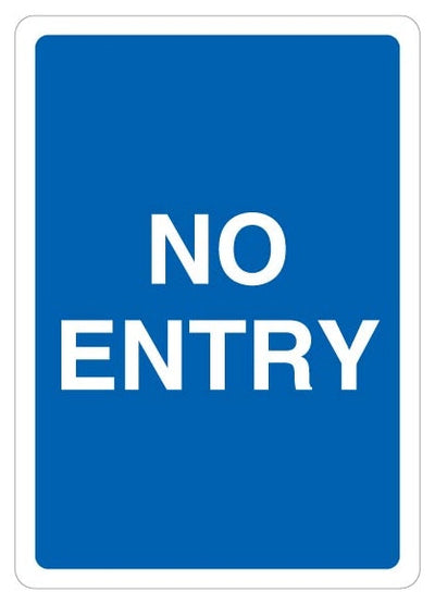 No Entry Blue 1