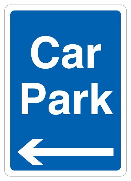 Car Park Blue Arrow Left