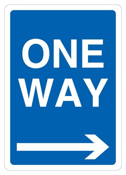 One Way Arrow Right 1