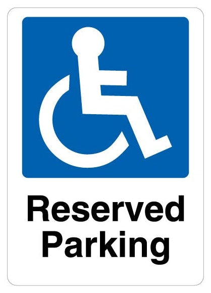 Reserved Parking Mandatory Disabled