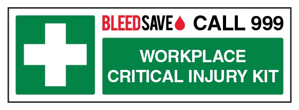 Workplace Critical Injury Kit Call 999 Landscape
