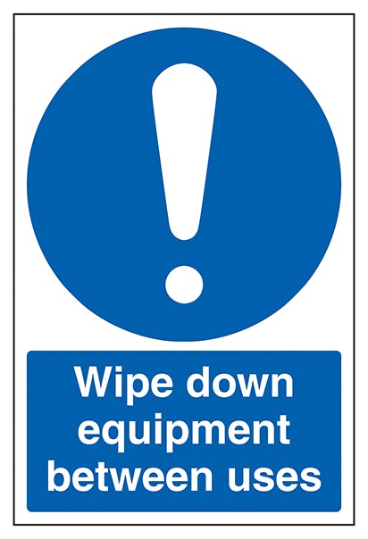Wipe Down Equipment Between Uses