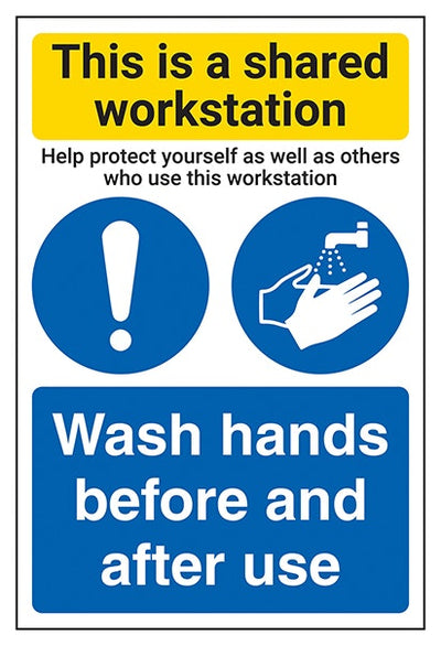 Shared Workstation Wash Hands