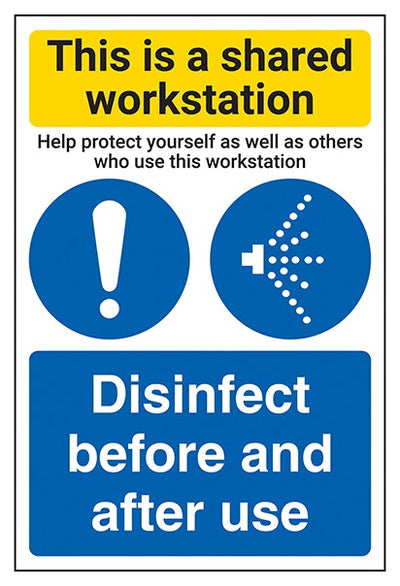 Shared Workstation Disinfect