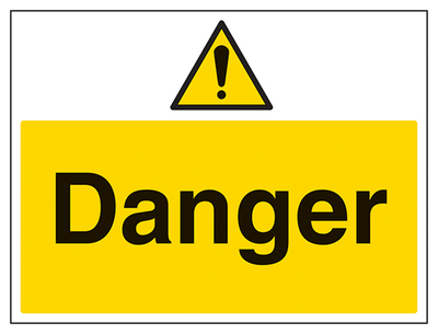 Danger Sign - Large Landscape