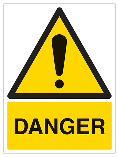 Danger Sign - Portrait