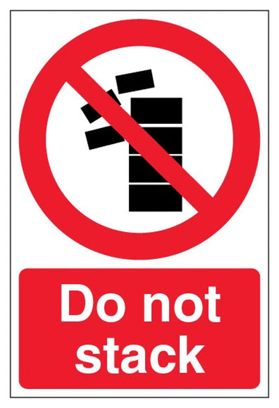 Do Not Stack Sign - Portrait