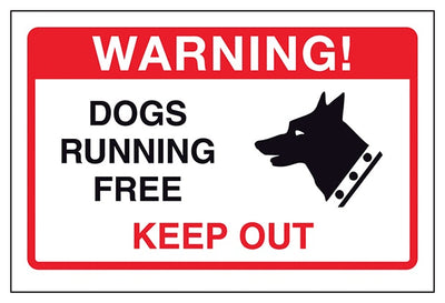 Dogs Running Free Keep Out