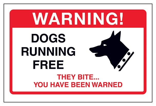 Dogs Running Free They Bite