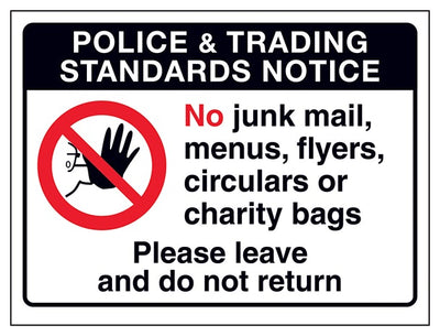 Police And Trading Standards Please Leave And Do Not