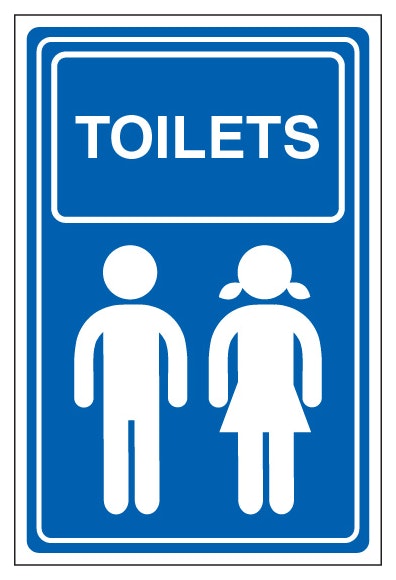 Unisex Toilets Portrait