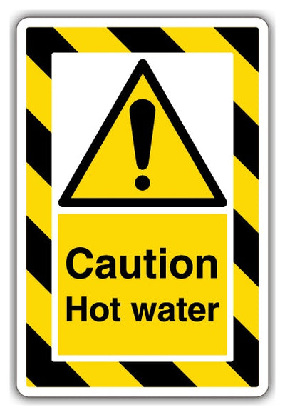 Caution Hot Water Extraviz