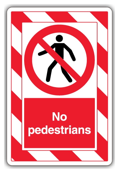 No Pedestrians Extraviz