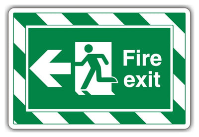Fire Exit Arrow Left Extraviz