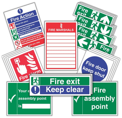 Fire Safety Signs Starter Pack