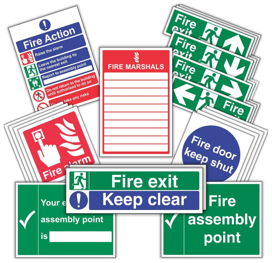 Fire Safety Signs Starter Pack
