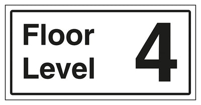 Floor Level 4 Sign
