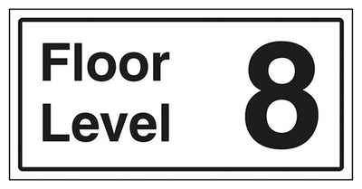 Floor Level 8 Sign