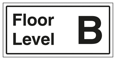 Floor Level B Sign