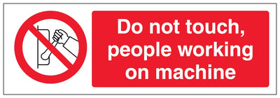 Do Not Touch People Working On Machine Landscape
