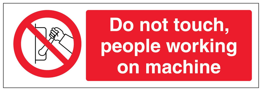 Do Not Touch People Working On Machine Landscape