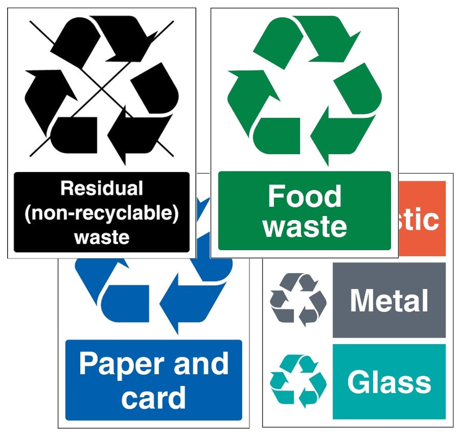 Simpler Recycling Recycling Symbol 4 Pack
