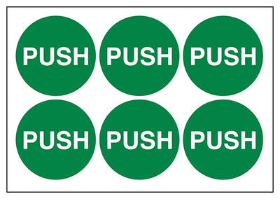 Push Vinyl Labels On A Sheet