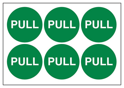 Pull Vinyl Labels On A Sheet