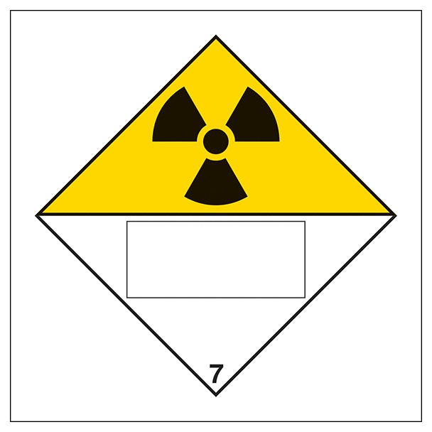 Radioactive 7 Un Substance Numbering Hazard Label