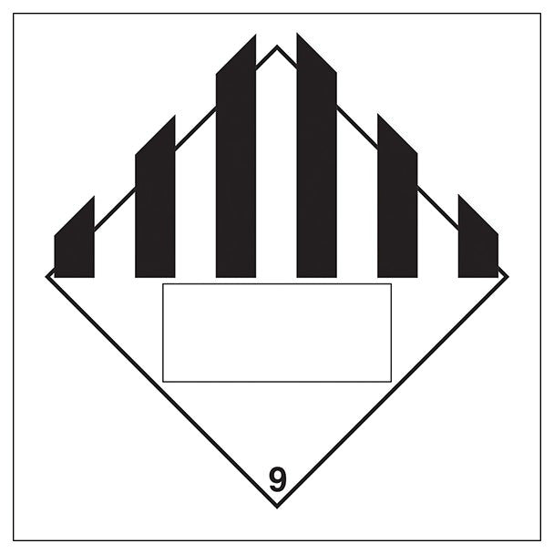 General Hazard 9 Un Substance Numbering Hazard Label