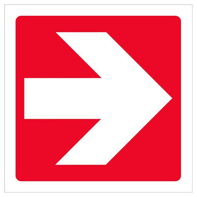 Red Straight Arrow Square