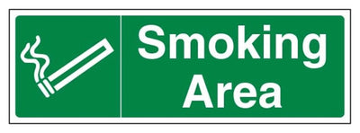 Smoking Area Sign - Landscape