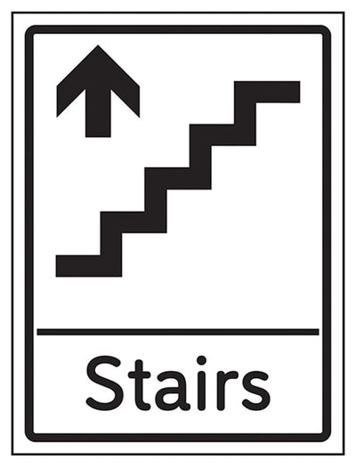 Stairs Arrow Up Sign