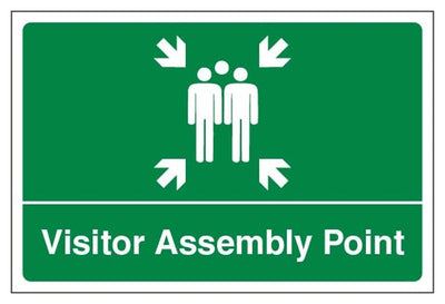 Visitor Assembly Point Sign - Large Landscape