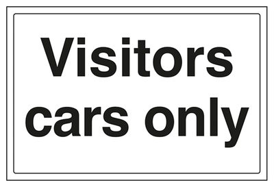 Visitor Cars Only Sign