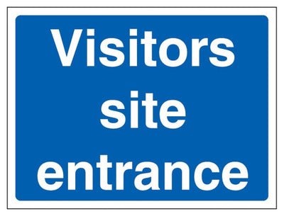 Visitors Site Entrance Sign - Landscape