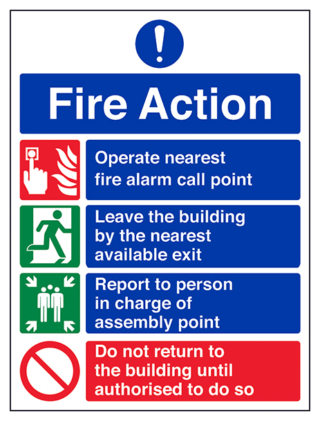 4 Point Fire Action Notice