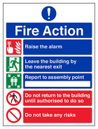 5 Point Fire Action Notice/Do Not Take Risks