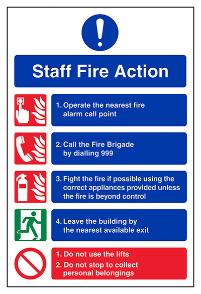 Staff Fire Action Notice