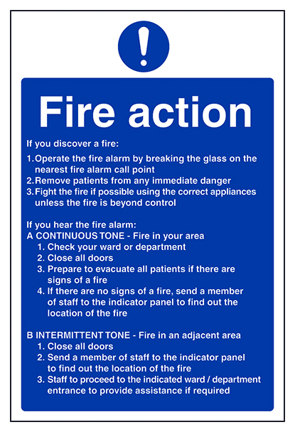 Hospital Nursing Fire Action On Hearing The Alarm