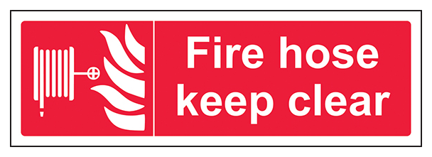 Fire Hose Keep Clear Landscape