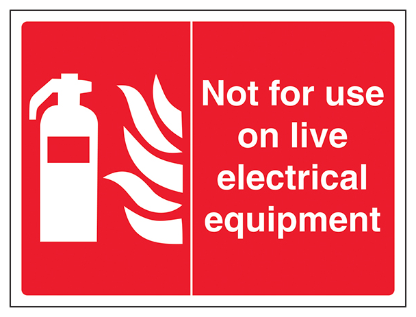 Not For Use On Live Electrical Equipment Landscape