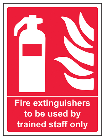 Fire Extinguishers To Be Used By Trained Staff